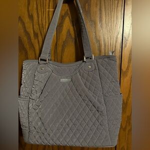 Vera Bradley Charcoal Quilted Tote